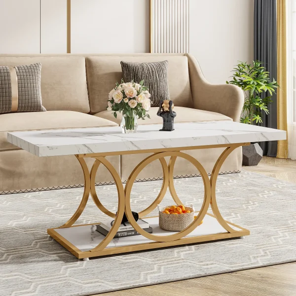 47.24-inch Modern Coffee Tables for Living Room,