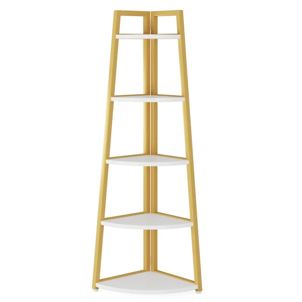 Bookcase Corner Book Shelf Rack